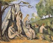 Paul Cezanne Bath woman who painting